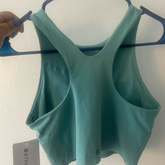 Light blue Athleta workout top. Never worn with tags. Size small. - Picture 2 of 5